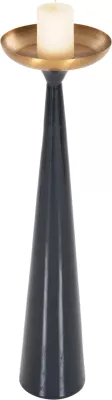 Qiri mbajtës për dysheme GUNTUR FH4382 metalik, ngjyrë anthracite blu-ari, Φ20,5x76.5H cm
