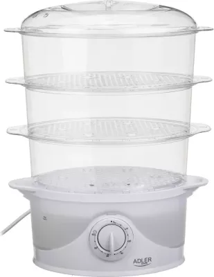 Multicooker Adler AD 633, 9L, 800W, e bardhë