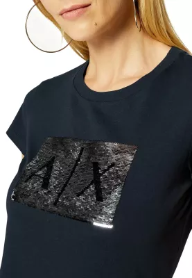 Maicë për femra Armani Exchange 8NYTDL YJ73Z, blu [Madhësia: L]