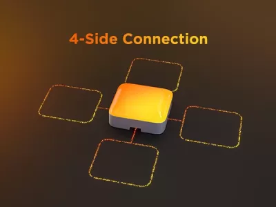 Panel dritash LED smart Govee Mini Panel Lights, RGBIC, Wi‑Fi, Matter, 10 copë