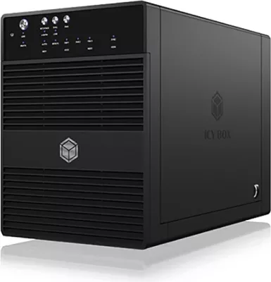 Kuti e jashtme HDD ICY BOX IB-3640SU3, 4x 3.5", USB 3.2 Gen 1, eSATA, e zezë