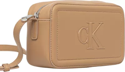 Çantë crossbody Calvin Klein BOLD CK Camera Bag LV04F3220G për femra, bezhë
