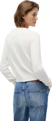 Xhemper për femra Tommy Hilfiger Jeans DW0DW22930, i bardhë [Madhësia: S]