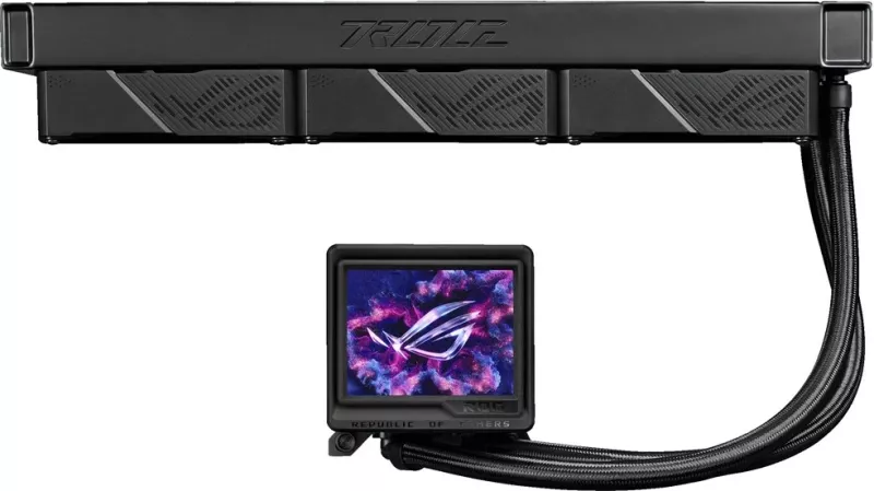 Kasë ftohje me ujë ASUS ROG Ryujin III 360 ARGB Extreme, 3x12 cm, Ekran LCD, Zezë