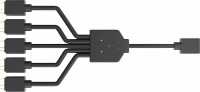 Kabllo splitter ARGB 3-pin Cooler Master MFX-AWHN-1NNN5-R1 1-në-5 58 cm, e zezë