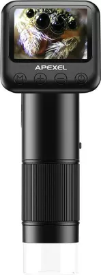 Mikroskop digjital me ekran LCD APEXEL APL-MS008, i zi