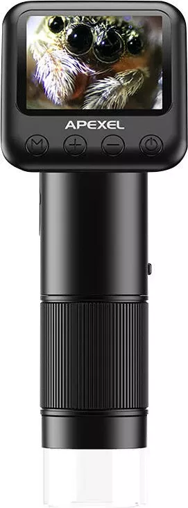 Mikroskop digjital me ekran LCD APEXEL APL-MS008, i zi