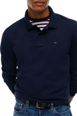 Maicë polo me mëngë të gjata për meshkuj Tommy Hilfiger Jeans DM0DM23630, blu e errët [Madhësia: XS]