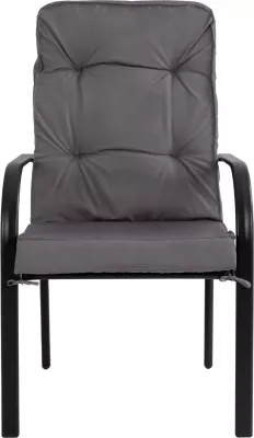 Karrige metalike Endika FH5680.01 ngjyrë gri me jastëk 60x71x105 cm