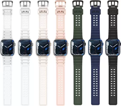 Rrip për Apple Watch Hurtel Strap Triple Protection, TPU, i bardhë