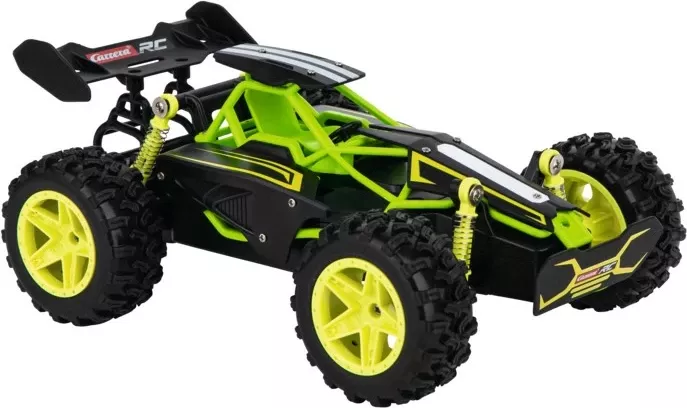 Makina me telekomandë Carrera RC Lime Buggy, 23 cm, e zezë dhe e gjelbër