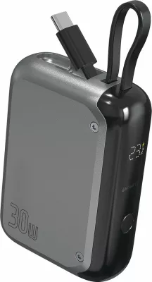 Powerbank 4smarts 540699, 10000 mAh, 30 W, gri