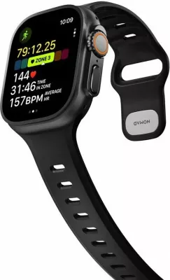 Rrip Smartwatch Nomad Tempo Band 49mm për Apple Watch Ultra 1/2/3, i zi