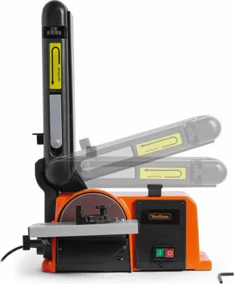 Shlifuese me rrip dhe disk VONHAUS 3500181 370W 100x915mm rrip / 150mm disk, portokalli/zi
