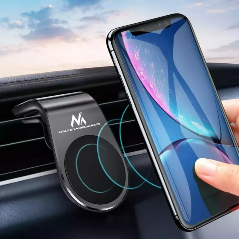 Mbajtëse magnetike e celularit për makinë Maclean MC-326, e zezë
