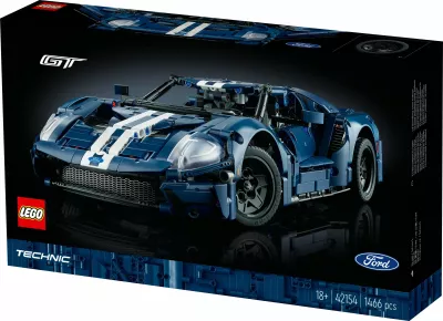 Set ndërtimi LEGO Technic 2022 Ford GT, 1468 pjesë, shumëngjyrësh