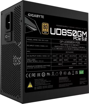 Furnizues energjie Gigabyte GP-UD850GM PG5, 850 W, i zi