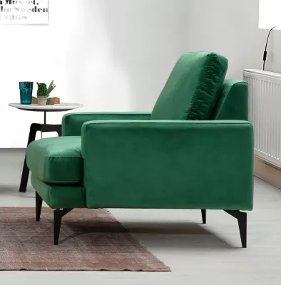 Karrige Wing Atelier del Sofa, Papira, ngjyrë jeshile mente