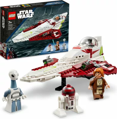 Set ndërtimi LEGO Star Wars Obi-Wan Kenobi Jedi Starfighter 282 pjesë shumëngjyrëshe