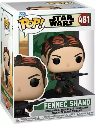 Figurinë koleksionuese Funko POP! Star Wars Fennec Shand #481 (BOBF), vinil bobble-head