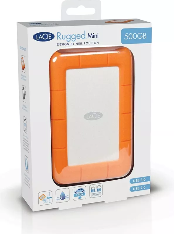 SSD LaCie Rugged 2TB USB-C portokalli