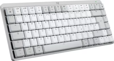 Tastierë mekanike Logitech MX Mechanical Mini për Mac, Wireless, E bardhë