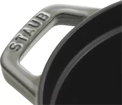 Tenxhere gize Staub La Cocotte 29cm, emajl, gri