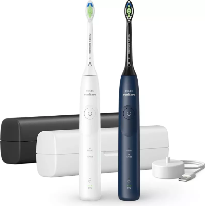 Furçë dhëmbësh elektrike Philips Series 5500 HX7119/01, Sonic, e rikarikueshme, Navy