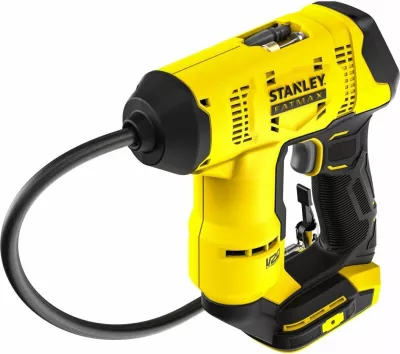 Kompresor ajri me bateri Stanley FATMAX SFMCE521B 18 V, max 10.3 bar, me ekran digjital, pa bateri/karikues, verdhë/zezë