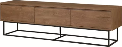 Set mobiljesh për dhomë dite Skye Decor, Laxus Takım 19, ngjyrë arre dhe e zezë