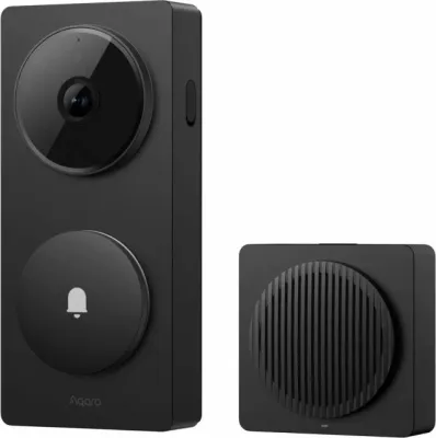 Zile dere me kamerë AQARA G410 Select 2K (CH-C09D-B), e zezë, set me hub/chime