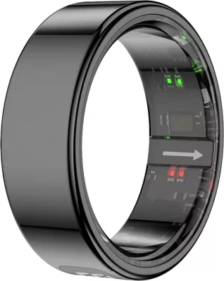 Unazë smart, Colmi R12, madhësi 7, 17.9 mm, ekran LED, 1ATM, bateri 3-5 ditë, e zezë