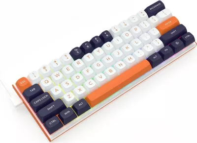 Tastierë Redragon K683, RGB, 61 taste, e bardhë-blu