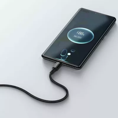 Kabllo USB-A në USB-C Baseus CAWJ000101 2m 100W USB 2.0, e zezë