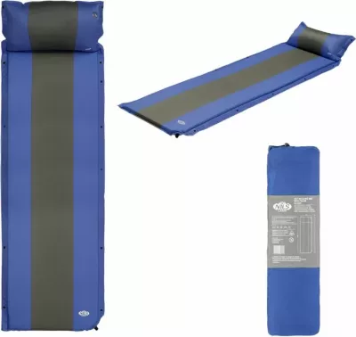 Dyshek vetë-fryrës me jastëk Nils Extreme NC4349, blu-gri