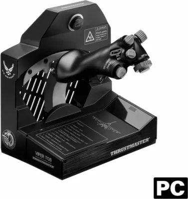 Throttle Quadrant System, Thrustmaster Viper TQS, 21 butona, 5 akse, H.E.A.R.T 16-bit, për PC, Worldwide Version, i zi