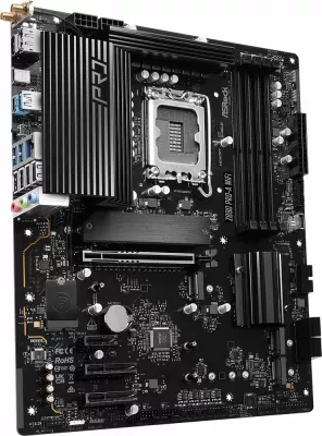 Pllakë amë ASRock Z890 Pro-A WiFi, ATX, Wi‑Fi 6E, Bluetooth, Thunderbolt 4, 256GB RAM max, e zezë, me 2 antena WiFi + 2 kabllo SATA