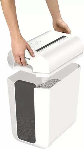 Shredder Fellowes LX65, particle-cut, 22L, i bardhë