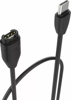 Kabllo karikimi USB-C Fixed FIXDW-796-C 1m për Garmin Fenix/Epix/Venu/Vivoactive/Forerunner, e zezë