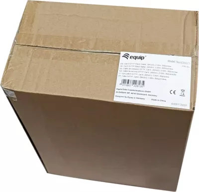 Kabllo rrjeti Cat6 Equip S/FTP 0.5m, 60 copë, e bardhë