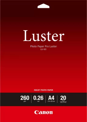 Letër foto Canon Photo Paper Pro Luster LU-101, A4, 260g/m², 20 fletë, e bardhë