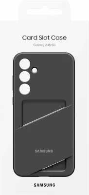 Mbështjellës Samsung Card Slot Case EF-OA356TBEGWW për Galaxy A35, i zi