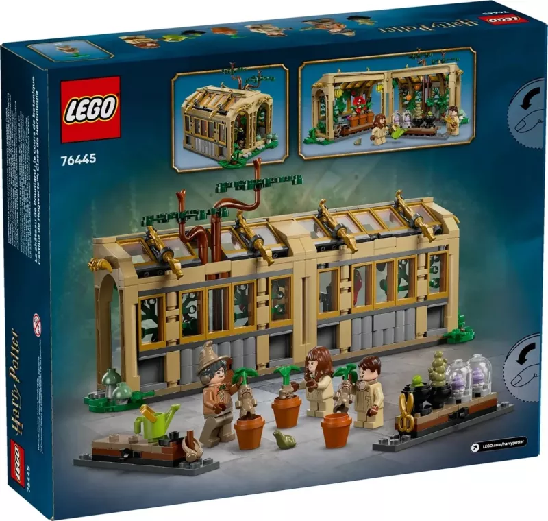 Set LEGO Harry Potter 76445 Hogwarts Castle Herbology Class, 3 minifigura