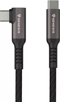 Kabllo USB-C Natec Genesis NVC-2218, 3.2 Gen 2, 3m, 10Gb/s, PD 60W, E zezë/Gri