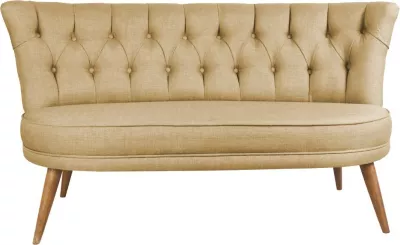 Divan dy-vendësh Atelier del Sofa, Richland Loveseat, ngjyrë kafe qumështi