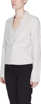 Blazer për femra Vero Moda Vmnancy Ls Short Slim 10304631, gri e çelët [Madhësia: 36]