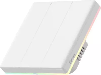 Switch Sonoff TX T5 3C, i bardhë, 3 kanale