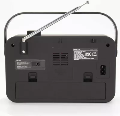 Radio portative Aiwa R-190RD AM/FM, 2 W, dalje për kufje, me rrymë ose bateri, e kuqe
