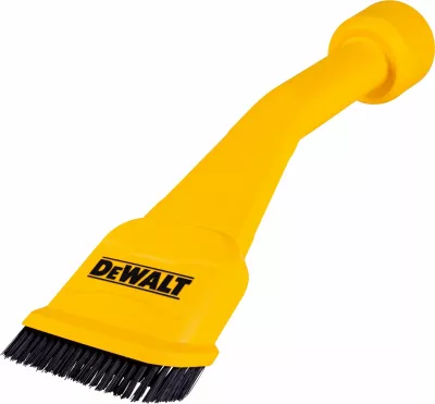 Furçë ergonomike për papastërti të fortë Dewalt DXVA00-4300E, për zorrë thithjeje 32/48/64 mm, e verdhë