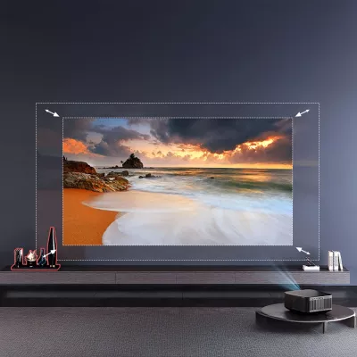 Projektor multimedial Yaber K3 Pro me JBL altoparlantë dhe subwoofer, FullHD 1080p, i zi